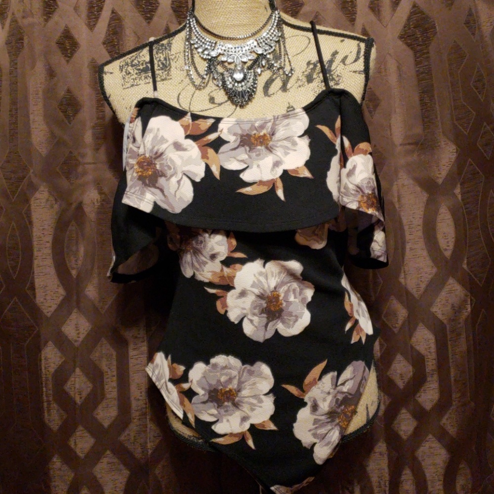 Floral body suit